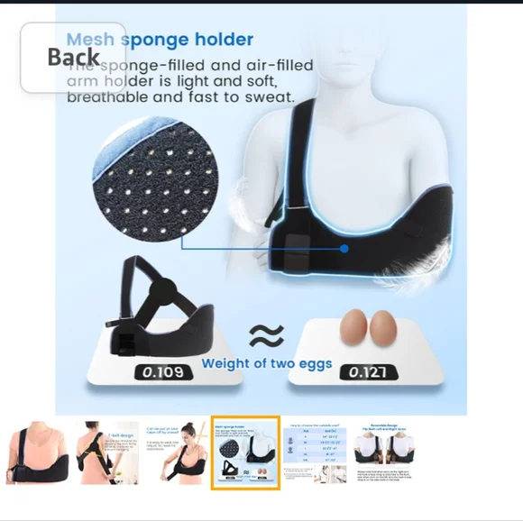 NWT Unisex Velpeau 💪Arm💪 Sling Shoulder Immobilizer - Picture 4 of 8